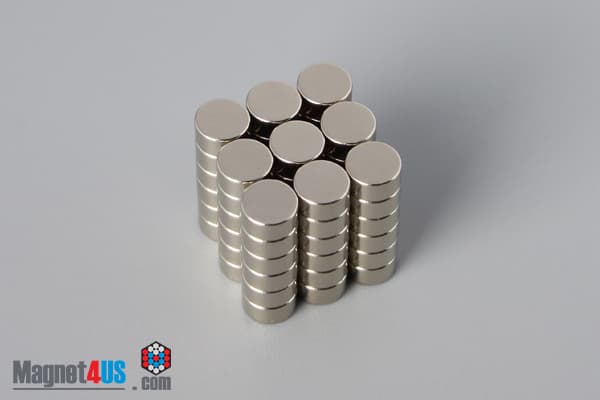 2/10" dia. x 1/10" N45 Neodymium Disc Magnet - photo 4
