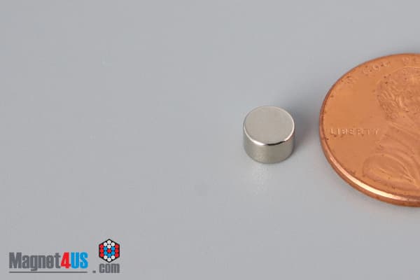 2/10" dia. x 1/8" N45 Neodymium Disc Magnet - photo 3
