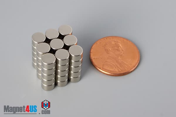 2/10" dia. x 1/8" N45 Neodymium Disc Magnet - photo 5