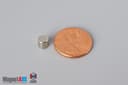 2/10" dia. x 2/10" N45 Neodymium Cylinder Magnet - photo 1
