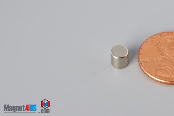 2/10" dia. x 2/10" N45 Neodymium Cylinder Magnet - photo 3