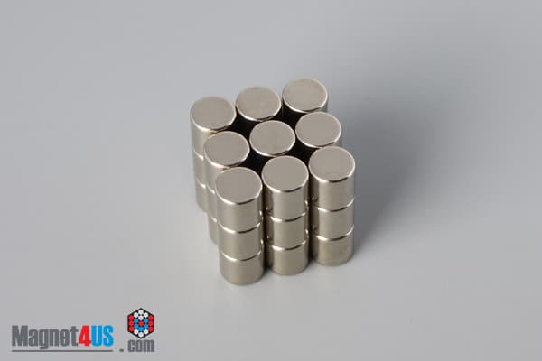 2/10" dia. x 2/10" N45 Neodymium Cylinder Magnet - photo 4