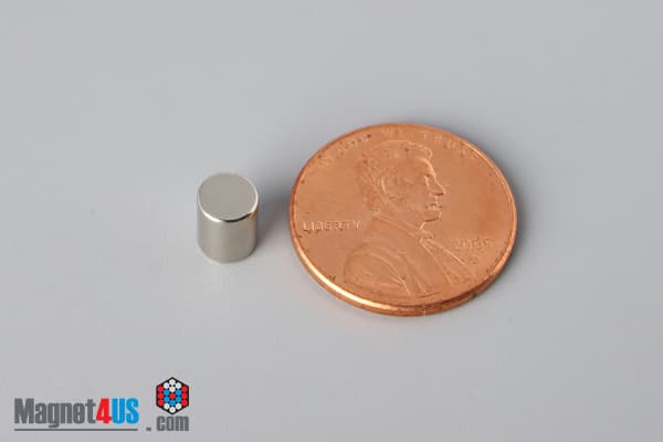 2/10" dia. x 1/4" N45 Neodymium Cylinder Magnet - photo 1