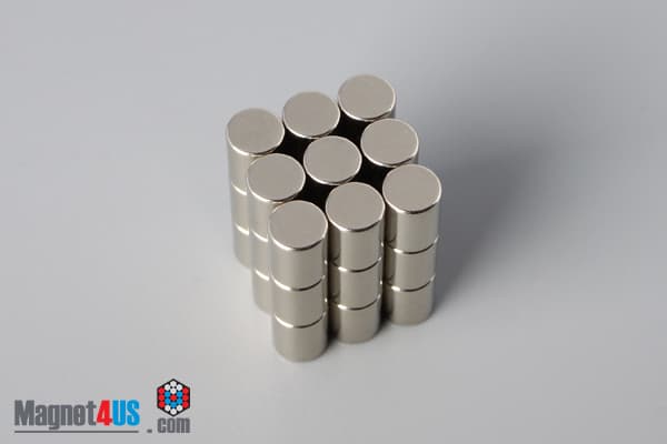 2/10" dia. x 1/4" N45 Neodymium Cylinder Magnet - photo 4