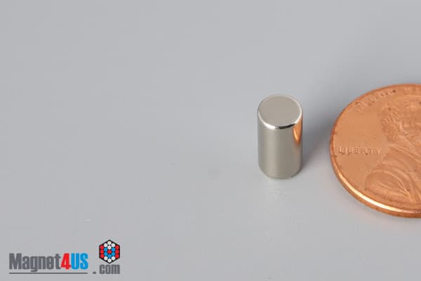 2/10" dia. x 3/8" N45 Neodymium Cylinder Magnet - photo 3