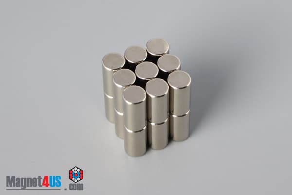 2/10" dia. x 3/8" N45 Neodymium Cylinder Magnet - photo 4