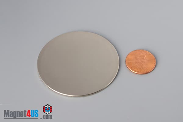 2" dia. x 1/16" N45 Neodymium Disc Magnet