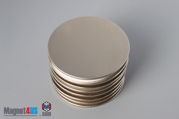 2" dia. x 1/16" N45 Neodymium Disc Magnet - photo 4