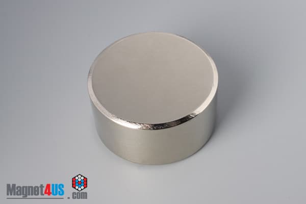 2" dia. x 1" N45 Neodymium Disc Magnet - photo 2