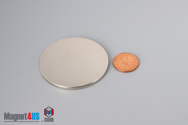 2" dia. x 1/8" N45 Neodymium Disc Magnet - photo 1