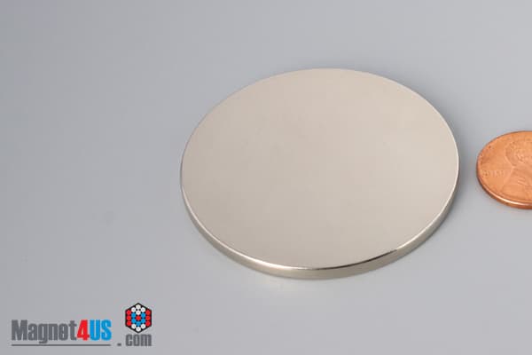 2" dia. x 1/8" N45 Neodymium Disc Magnet - photo 3