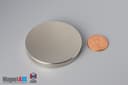 2" dia. x 1/4" N52 Neodymium Disc Magnet - photo 1
