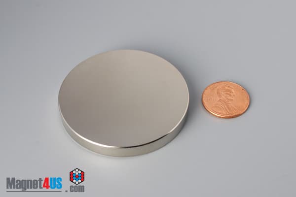 2" dia. x 1/4" N40 Neodymium Disc Magnet