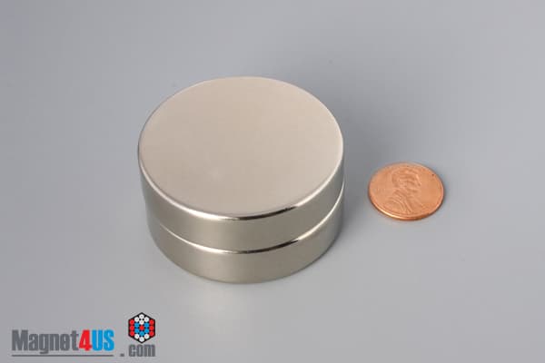 2" dia. x 3/8" N45 Neodymium Disc Magnet - photo 5