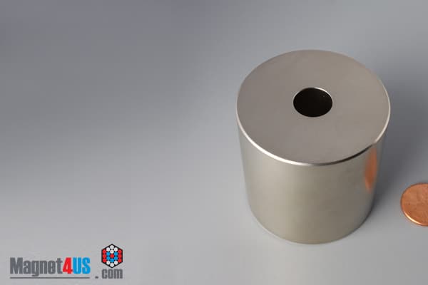 2" od x 1/2" id x 2" N45 Neodymium Ring Magnet - photo 3