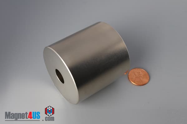 2" od x 1/2" id x 2" N45 Neodymium Ring Magnet - photo 5
