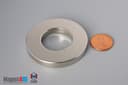 2" od x 1" id x 1/4" N42 Neodymium Ring Magnet - photo 1