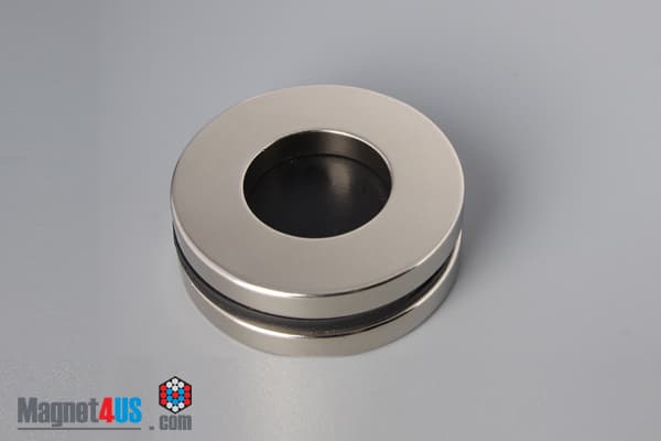 2" od x 1" id x 1/4" N42 Neodymium Ring Magnet - photo 4