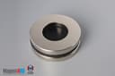 2" od x 1" id x 1/4" N42 Neodymium Ring Magnet - photo 4