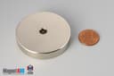 2" od x 1/4" id x 3/8" N45 Neodymium Ring Magnet - photo 1