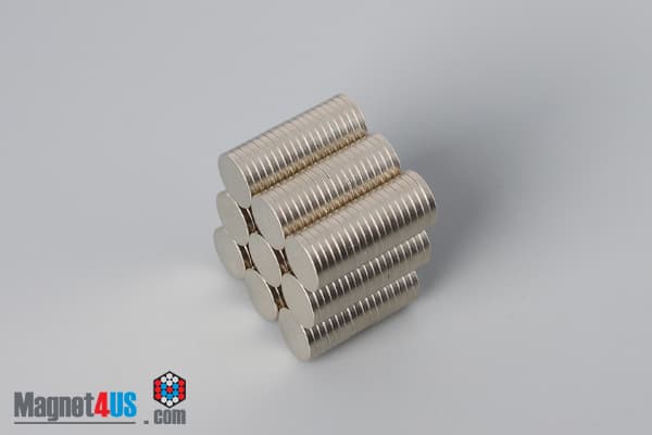 1/4" dia. x 1/32" N52 Neodymium Disc Magnet - photo 4