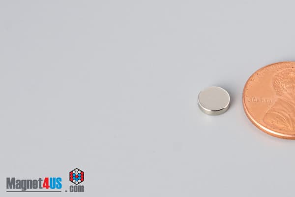 1/4" dia. x 1/16" N52 Neodymium Disc Magnet - photo 3