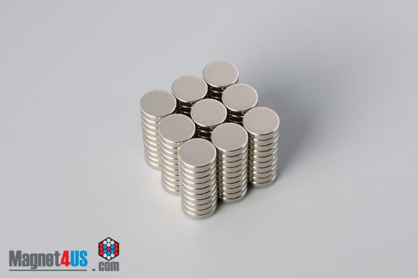 1/4" dia. x 1/16" N52 Neodymium Disc Magnet - photo 4