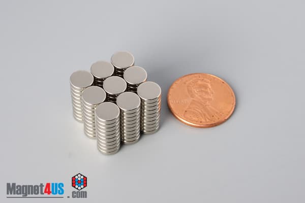 1/4" dia. x 1/16" N52 Neodymium Disc Magnet - photo 5