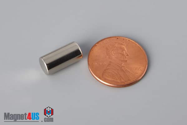 1/4" dia. x 1/2" N52 Neodymium Cylinder Magnet