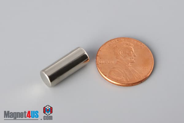 1/4" dia. x 5/8" N40 Neodymium Cylinder Magnet