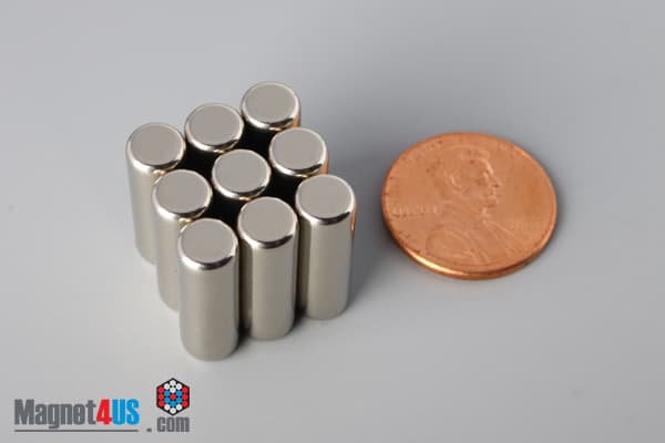 1/4" dia. x 3/4" N40 Neodymium Cylinder Magnet - photo 5