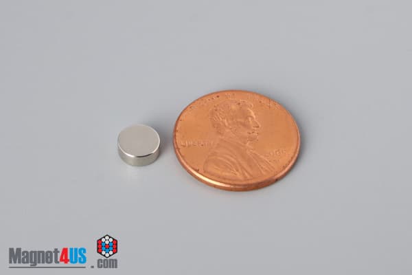 1/4" dia. x 3/32" N40 Neodymium Disc Magnet