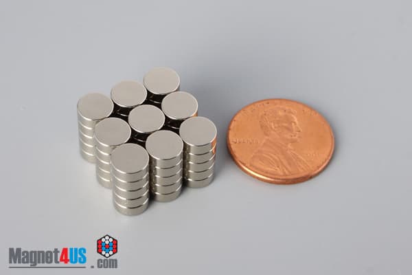 1/4" dia. x 3/32" N40 Neodymium Disc Magnet - photo 5