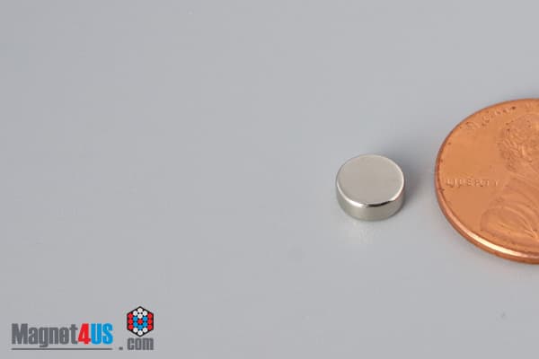 1/4" dia. x 1/10" N40 Neodymium Disc Magnet - photo 3