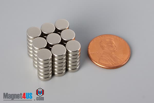 1/4" dia. x 1/10" N40 Neodymium Disc Magnet - photo 5