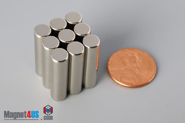 1/4" dia. x 1" N52 Neodymium Cylinder Magnet - photo 5