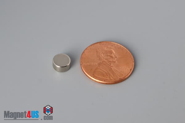 1/4" dia. x 1/8" N52 Neodymium Disc Magnet - photo 1
