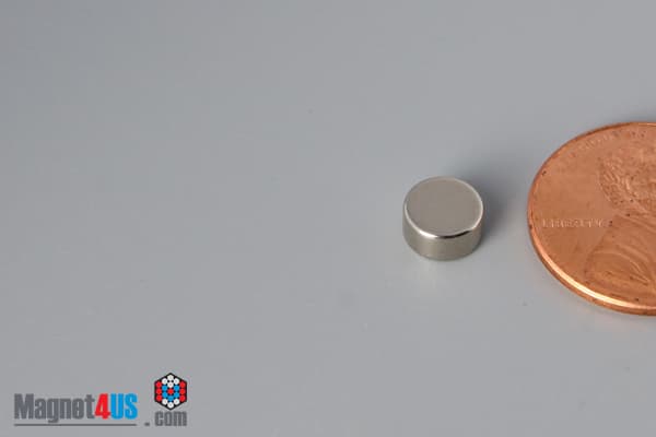 1/4" dia. x 1/8" N52 Neodymium Disc Magnet - photo 3