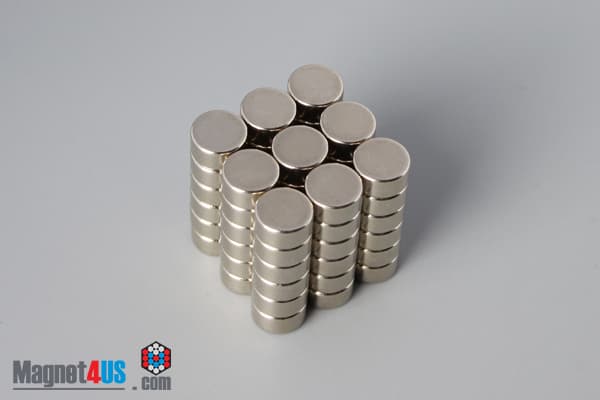 1/4" dia. x 1/8" N52 Neodymium Disc Magnet - photo 4