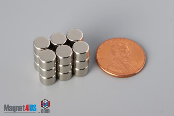 1/4" dia. x 3/16" N40 Neodymium Disc Magnet - photo 5