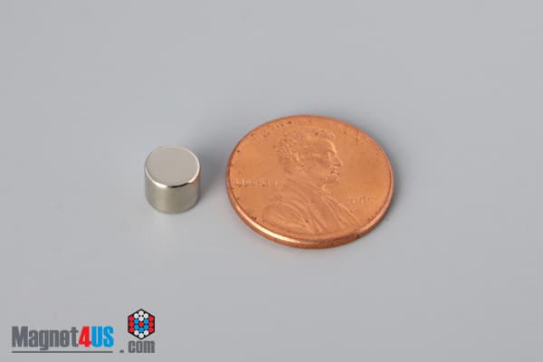 1/4" dia. x 2/10" N40 Neodymium Disc Magnet
