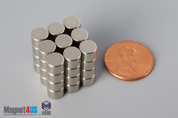 1/4" dia. x 2/10" N40 Neodymium Disc Magnet - photo 5