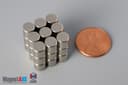 1/4" dia. x 1/4" N45 Neodymium Cylinder Magnet - photo 5