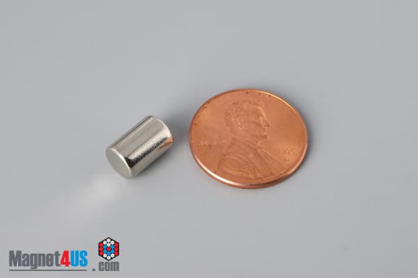 1/4" dia. x 3/8" N52 Neodymium Cylinder Magnet - photo 1