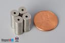 1/4" od x 1/16" id x 1/16" N45 Neodymium Ring Magnet - photo 5