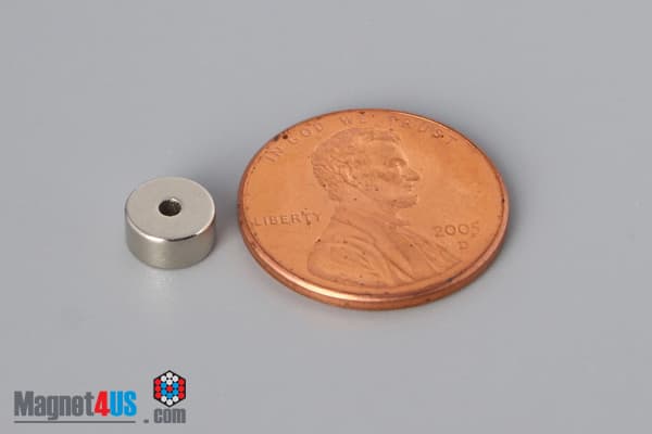 1/4" od x 1/16" id x 1/8" N40 Neodymium Ring Magnet