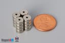 1/4" od x 1/16" id x 1/8" N40 Neodymium Ring Magnet - photo 5