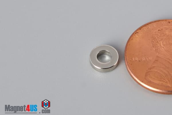 1/4" od x 1/8" id x 1/16" N40 Neodymium Ring Magnet - photo 3