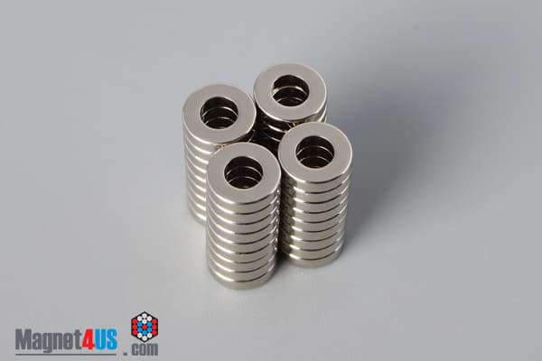 1/4" od x 1/8" id x 1/16" N40 Neodymium Ring Magnet - photo 4