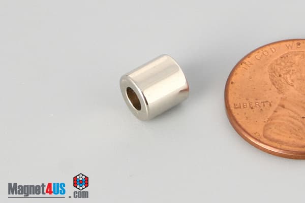 1/4" od x 1/8" id x 1/4" N40 Neodymium Ring Magnet - photo 3